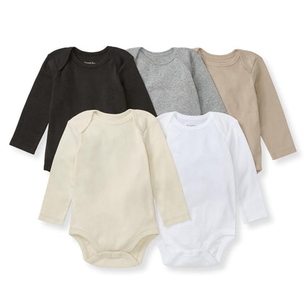 Burt's Bees Baby Bodysuits, Short Sleeve and Long 