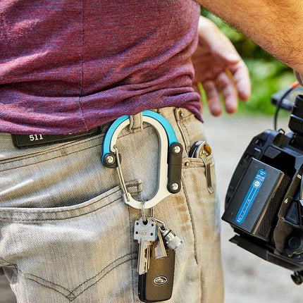 HEROCLIP Carabiner Clip and Hook (Medium) | for Camping, Backpack, and Garage