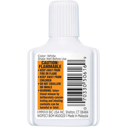 Bic Wite Out Líquido Corrector Cobertura Extra - 51443 .7 fl oz. Cada uno (2 por paquete)