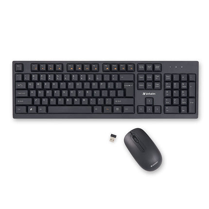 Verbatim Slimline Wireless Keyboard and Mouse Comb