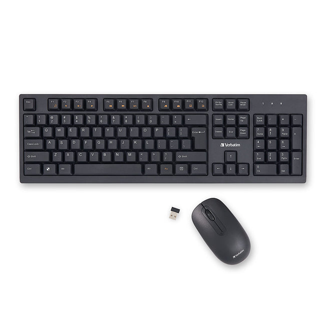 Verbatim Slimline Wireless Keyboard and Mouse Comb