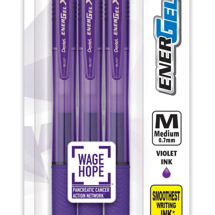 Pentel EnerGel-X Retractable Liquid Gel Pen, 0.7mm