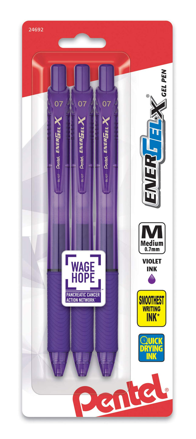 Pentel EnerGel-X Retractable Liquid Gel Pen, 0.7mm