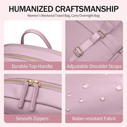 GOLF SUPAGS Laptop Backpack for Women Slim Computer Bag Work Travel College Backpack Purse Fits 15.6 Inch Notebook, Pinkish Purple
