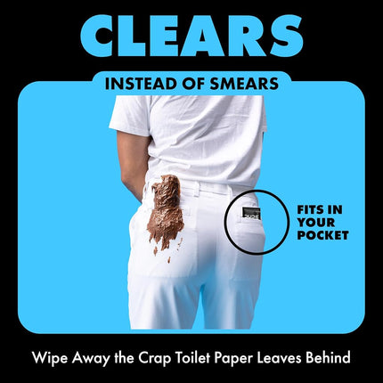 DUDE Wipes Flushable Wet Wipes 30 Wipes, Individually Wrapped for Travel, Unscented Wet Wipes with Vitamin-E & Aloe, Septic and Sewer Safe