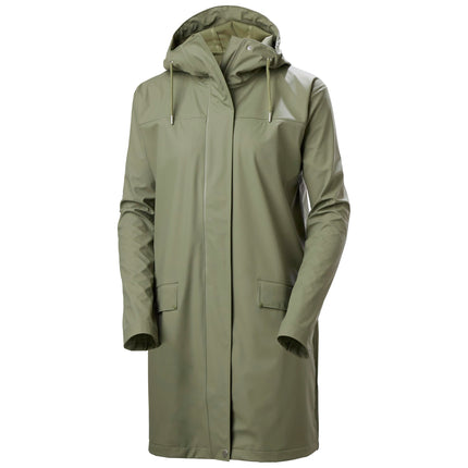 Helly Hansen Women's W Moss Rain Coat, Green, S