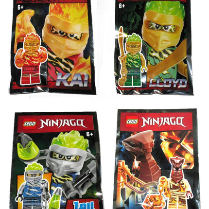 Lego Ninjago Kai Lloyd Jay and Pyro Whipper FS Spi