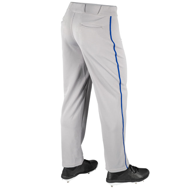Pantalón de béisbol CHAMPRO MVP OB de pernera abierta con ribete trenzado de color en contraste y rodilla doble reforzada