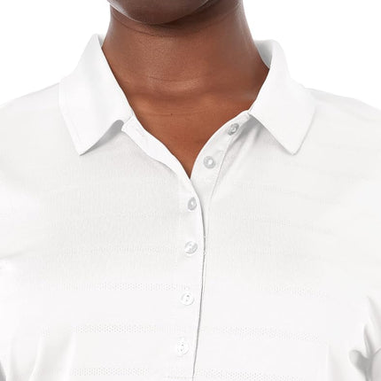Callaway Women's Short Sleeve Opti-vent Open Mesh Polo Golf Shirt, White, M UK