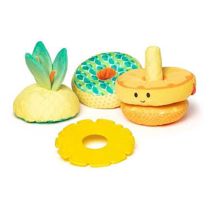 Melissa & Doug Pineapple Soft Stacker | Sensory Baby Toy for Early Learning | 6-12 Months