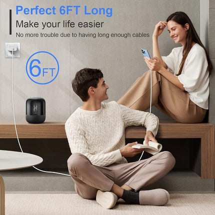 RCTech USB C to Lightning Cable 3Pack 1.8M [MFi Certified] iPhone Fast Charger Cable USB-C Power Delivery Charging Cord for iPhone 14/13/12/12 PRO Max/12 Mini/11/11PRO/XS/Max/XR/X/8/8Plus/iPad, White