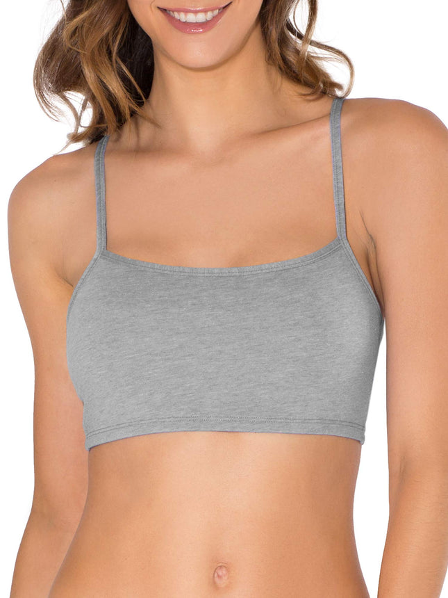 Soutien-gorge de sport Fruit of the Loom pour femme (lot de 3), gris chiné/blanc/bleu chiné, UK 14