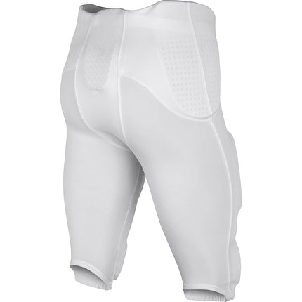 Pantalones de fútbol americano Champro para hombre, estándar, con protecciones, blancos, talla mediana