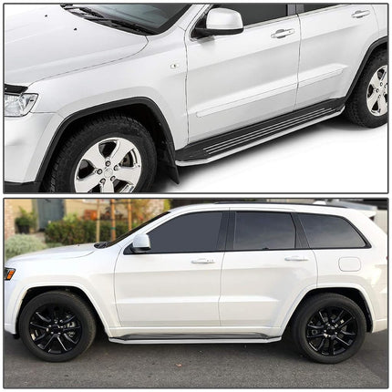 DNA Motoring RNB-827 2Pcs Aluminum Side Step Bar Running Boards Replacement 5.5 Inches Wide