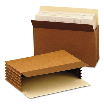 Chemises à soufflet Easy Grip, Redrope, format Lettre, extension de 5 1/4 po, 10/boîte