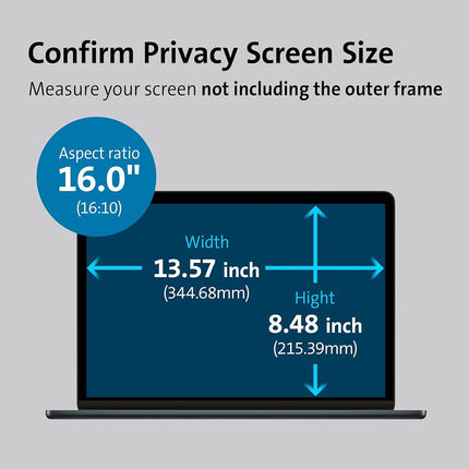 Kensington MagPro™ Magnetic Privacy Screen for Laptops 16.0” (16:10)