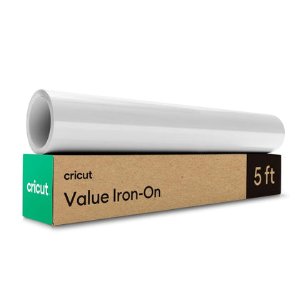Cricut HTV Heat Transfer Vinyl | 1.5 m | White | Iron-On HTV Vinyl for Fabric, Perfect for Custom T-Shirts & DIY Clothing