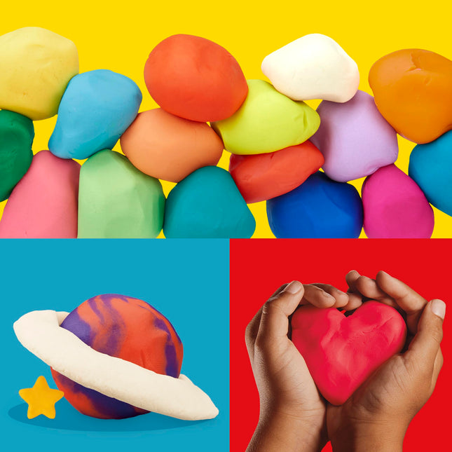 Pâte à modeler Play-Doh, boîte de 24 couleurs, non toxique, multicolore, pots de 85 g, 2 ans et plus (exclusivité Amazon)