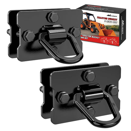 Nilight 2Pcs 1/2" D Rings for Trailers Heavy Duty 