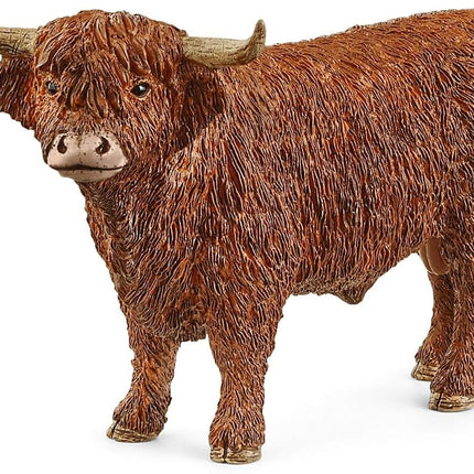 Schleich Farm World - Highland Bull Toy Figurine -