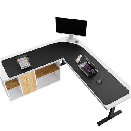 Mydours 57" x 57" x 20" L Shape Desk Pad Large Cor