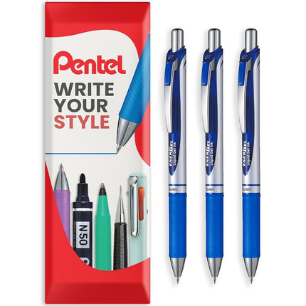 Pentel EnerGel XM BL77 - Retractable Liquid Gel In