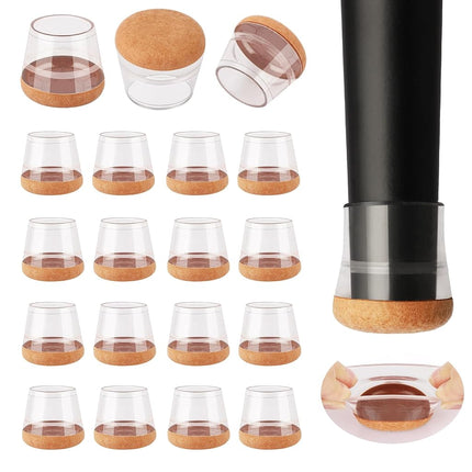 32 Pcs New Small Chair Leg Protectors for Hardwood