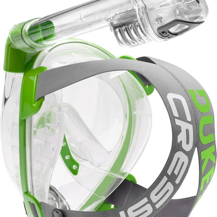 Cressi Duke Dry, Clear/Lime, S/M
