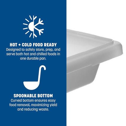 Carlisle 1063002 StorPlus 2 Gallon White Food Storage Container