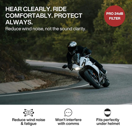 EarPeace PRO Ear Plugs - High Fidelity Earplugs for Concerts, Music, Motorcycles and Airplanes - Next Generation Noise Reduction for Performing Artists, Crew, Riders, Live Entertainment Professionals