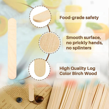 Perfect Stix - PS-114st-1,000 4.5" Craft Sticks/Ice Cream Sticks/Natural Wood - Box of 1,000ct