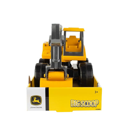 John Deere Big Scoop 15 Inch Construction Toy Excavator w/Titling Dump Bed and Rolling Wheels Frustration Free Packaging FFP
