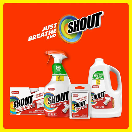 Shout Shout wipe and go 6-pack, 72 Count