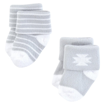 Hudson Baby Unisex Baby Cotton Rich Newborn and Terry Socks, Little Lizard, 0-6 Months, Little Lizard, 0-6 Months