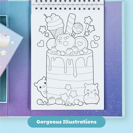 Tiger Tribe Kawaii Cafe Pastel Colouring Set & Drawing Set