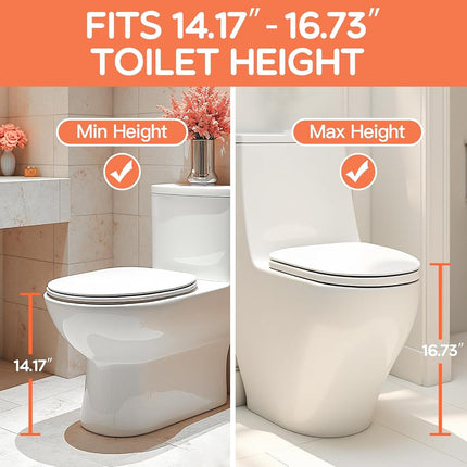 Toddler Toilet Seat and Step Upgrade More Stable Safer 2 in 1 Kids Toilet Seat with Ladder Foldable Baby Potty Training Anti-Slip Pad Step Stool, Splash Guard, Adjustable for Kids to Independently