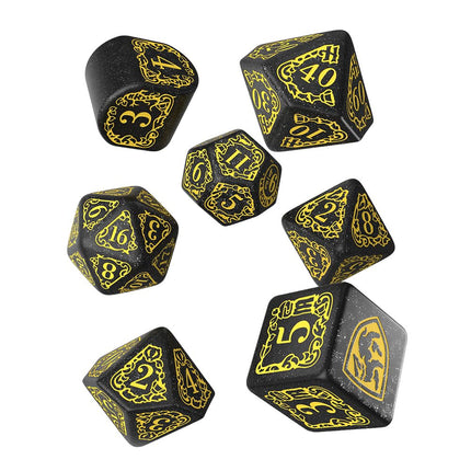Q WORKSHOP Harry Potter Hufflepuff Modern Dice - Black