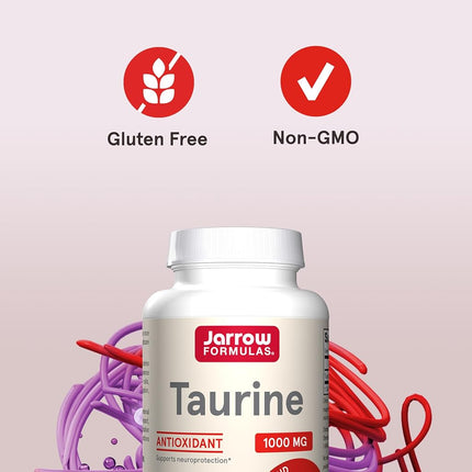 Jarrow Formulas Taurine, Brain and Memory Support, 1000 mg, 100 Caps