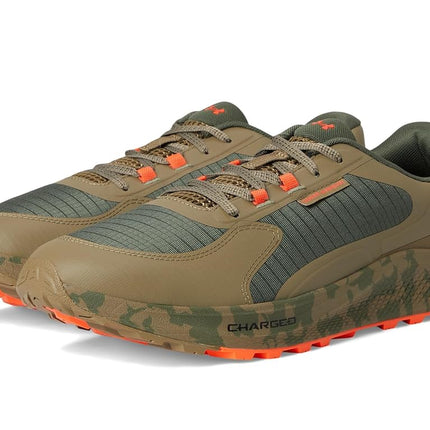 Under Armour Men's Charged Bandit Trail 3 Sneaker, (390) Marine Od Green/Bayou/Ares Red, 7