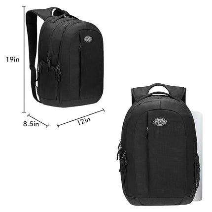 Dickies Laptop Backpack, Water Resistant College Computer Bag For School, Fits 15.6 Inch Notebook (Black)