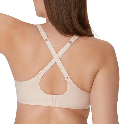 Bali Womens One Smooth U Ultra Light, Underwire T-Shirt Bra, Convertible Straps, Sandshell, 38C