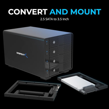 SABRENT 2.5" to 3.5" SSD Mounting Bracket Internal Hard Drive Adapter