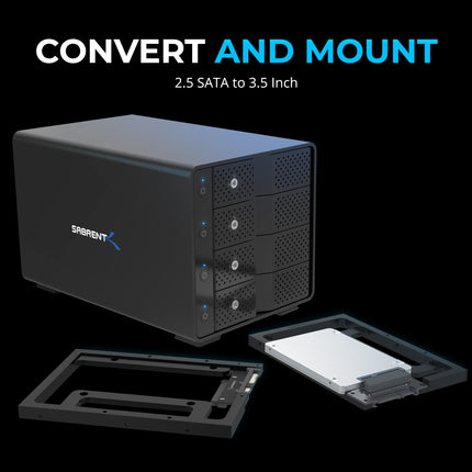 SABRENT 2.5" to 3.5" SSD Mounting Bracket Internal Hard Drive Adapter