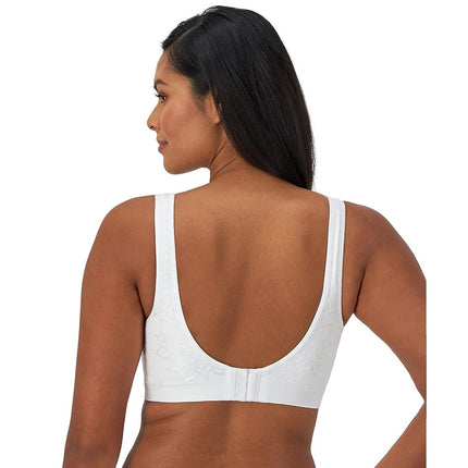Bali Women's Comfort Revolution ComfortFlex Fit Wireless Bra Df3484, White Aztec, S