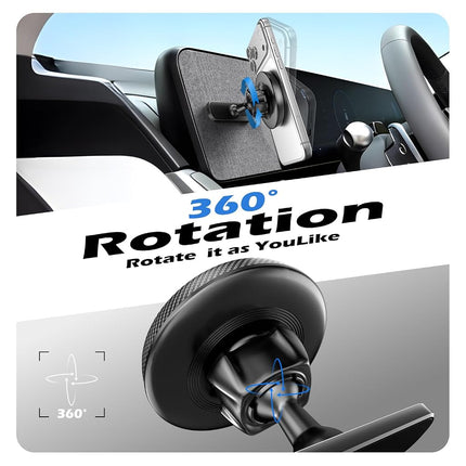 ALAFLY Designed for Hyundai Ioniq 5 Phone Mount, Magnetically Attaches to Metallic Dashboard for 2024 2025 Hyundai Sonata Kona & 2022-2025 Ioniq5 2026 Ioniq 9 [Compatible with MagSafe]
