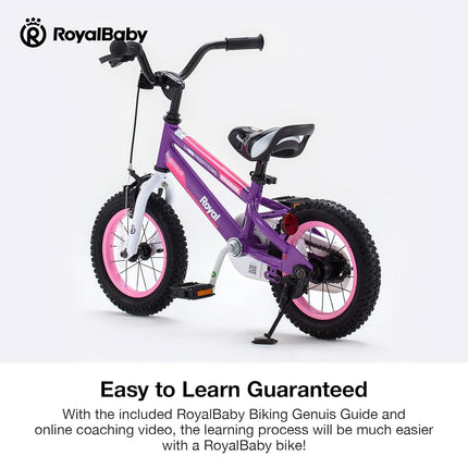 Royalbaby Novaride Kids Bike Toddlers 12 Inch Wheel Bicycle Beginners Boys Girls Ages 3-4 Years, Kickstand, Pink