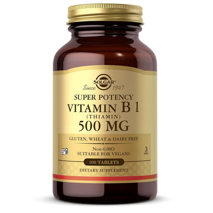 Solgar - Vitamin B1 (Thiamin) 500 mg Tablets 100 C