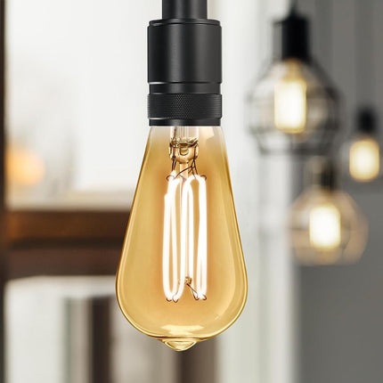Feit Electric Pack of 2 ST19 E26 LED Light Bulb Medium Warm White 40W Equivalent