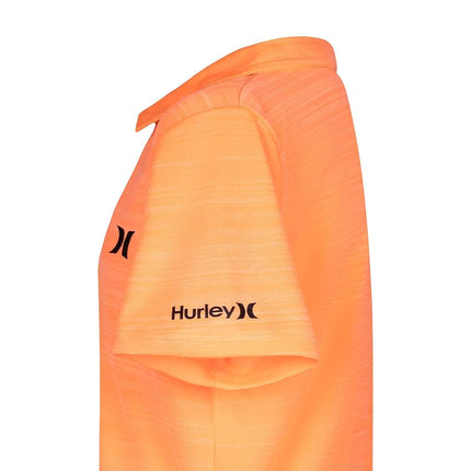 Polo de performance Hurley pour garçons, Bright Mango Heather, 7