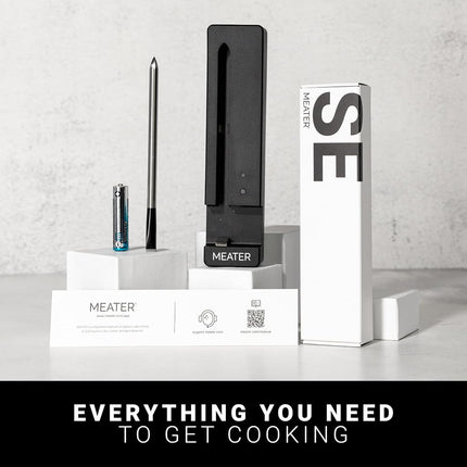 MEATER SE: Smart Bluetooth Wireless Meat Thermometer Digital | 50+ Master Class Recipes in Free App | Internal & Ambient Temp | Ideal for Oven, Grill, Kitchen, BBQ, Smoker, Air Fryer, Sous Vide